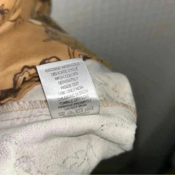 Woman Within Plus Size 2X (26-28) Faux Suede Moleskin Button Shirt Top Brown Tan - Picture 6 of 12